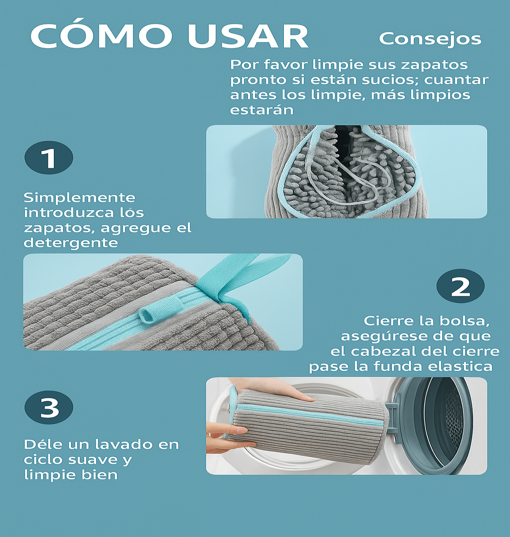 Bolso para lavar zapatillas